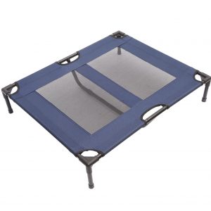 PawHut Hundeliege Schlafplatz Hundebett Katzenbett Blau 92 x 76 x 18 cm